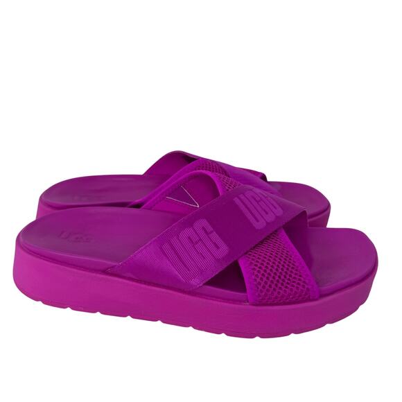 UGG Emily Mesh Slides Slipper Square Toe Slip-On 1119491 Pink Womens Size 7.5 - Picture 2 of 7